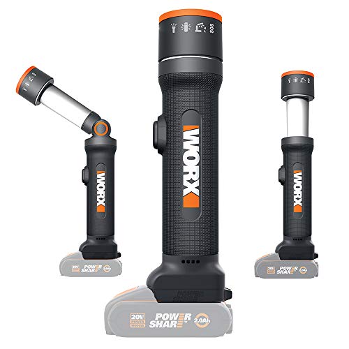 Worx WX027.9 - Linterna LED 4 funciones 20V S/bat