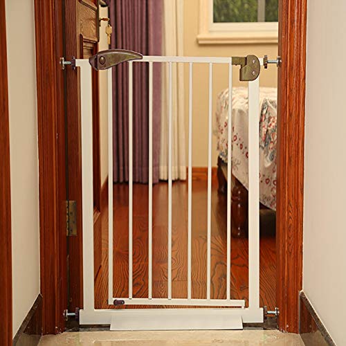 WUFENG Extra Ancho Caminar A Través Baby Gate De Pie Ampliable La Seguridad Pet Gate para 65 Cm-194 Cm De Ancho, Personalizable (Color : Brown, Size : 153cm-156cm)