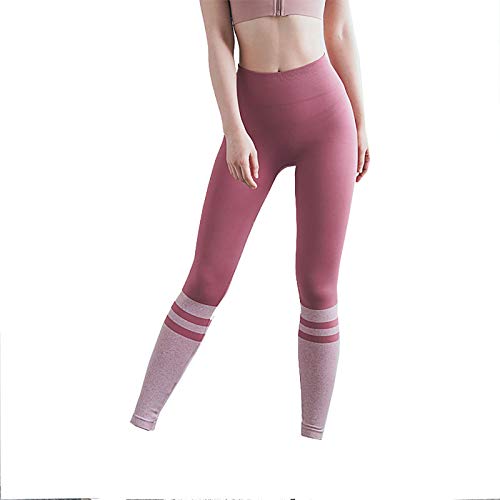 Y-H-X Leggings para mujer, sin ver, control de la barriga de cintura alta, pantalones de yoga,L