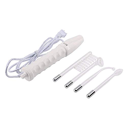 Yosoo Portable Alta frecuencia Electroterapia varillas Electroterapia Instrumento Acné Beauty Instrumento Electroterapia Peine Adecuado para Acné Tipo Piel y Belleza Cuidado 220 V/50Hz/10 W