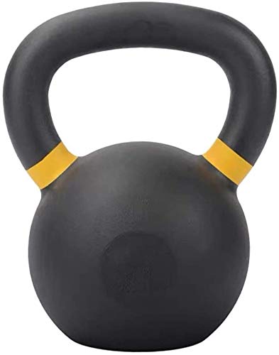 YSHCA Pesa Rusa de Hierro Fundido, Superficie de Vinilo Kettlebell para Ejercicios de Fitness Funcional,28KG