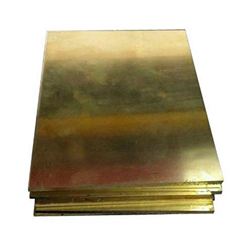 ZHaonan-Placa metálica Grueso 1 mm 2 mm 3 mm x 50 mm x 50 mm, Tira de latón Hoja de Cobre lámina de Metal Plato de Placa Delgada, Toma de Tierra (Color : 50x50x3mm 2pcs)