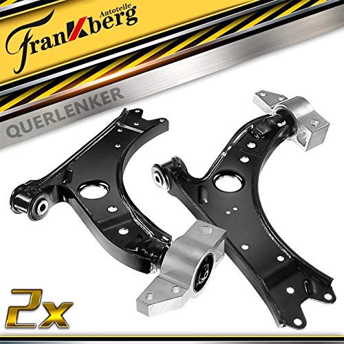 2 x Brazo de suspensión de rueda delantera izquierda derecha inferior para A3 Golf V Touran Altea Octavai II Superb II 2003 – 2019 1K0407151AA