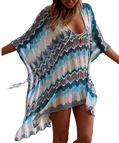 AiJump Túnica Crochet Borlas Vestido de Playa Pareos Verano para Mujer