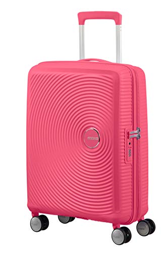 American Tourister Soundbox - Spinner Small Expandable Equipaje de Mano, 55 cm, 41 Liters, Rosa (Hot Pink)