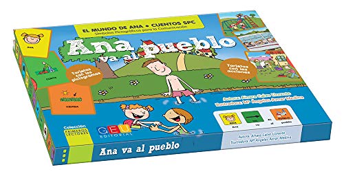 Ana va al pueblo / Editorial GEU / A partir de 3 años-TEA / Facilita la lectoescritura / Compresión por ruta visual / Incluye pictogramas y tarjetas (Mundo De Ana)