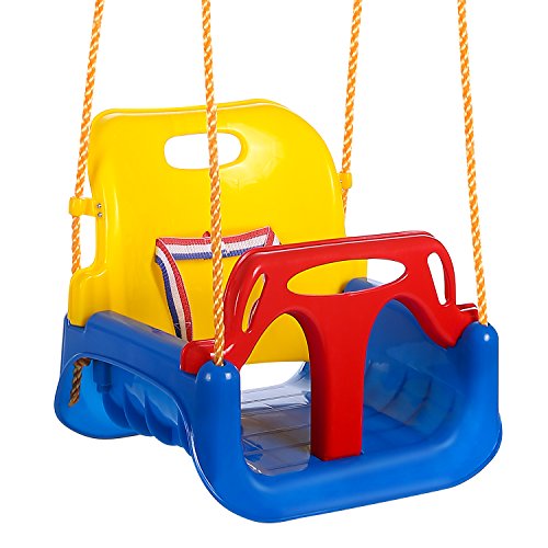 ANCHEER Columpio 3 en 1 para bebés y niños, columpio desmontable