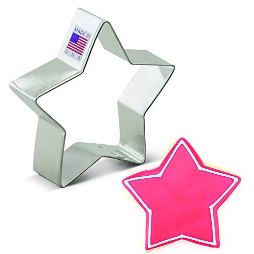 Ann Clark Cookie Cutters Cortador de galletas estrella - 9 cm - Acero fabricado en EE. UU.