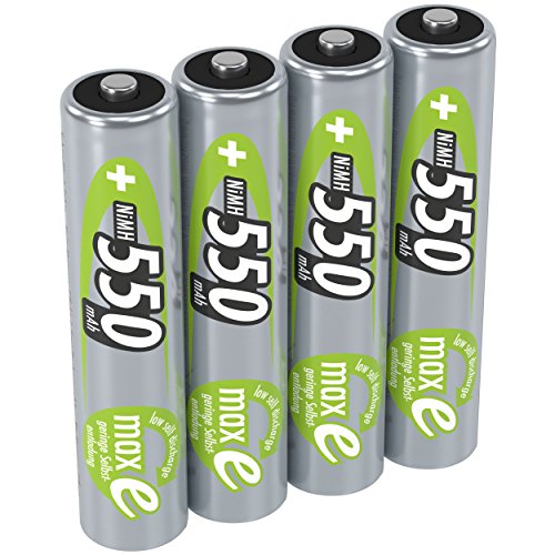 Ansmann 5030772 - Pack de 4 Pilas Recargables (AAA, 550 mAh, NiMH)