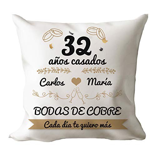 AR Regalos Cojín Original Bodas de para Aniversario de Bodas