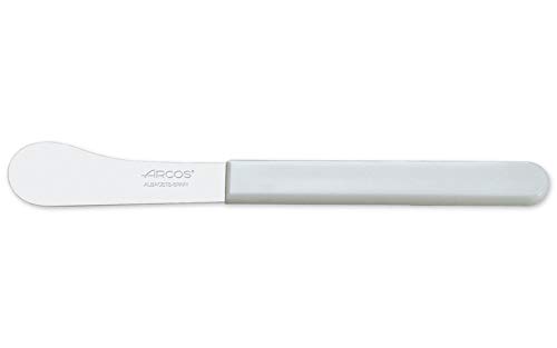 Arcos Utensilios Profesionales - Caja de 36 uds Cuchillo para Mantequilla - Acero Inoxidable 70 mm - Mango de ABS - Color Blanco (36 uds)