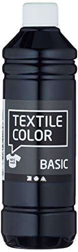 Art-Manufacture-Design - Pintura textil (500 ml), color negro