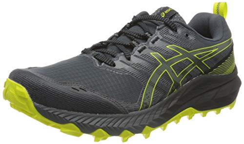 Asics Gel-Trabuco 9, Trail Running Shoe Hombre, Carrier Grey/Sour Yuzu, 44.5 EU