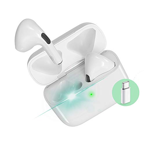 Auriculares Bluetooth 5.0 Auricular Inalámbrico Control Táctil con Graves Profundos In-Ear Auriculares Bluetooth con Caja de Carga Rápida IPX7 Impermeables,para Android/iPhone/Airpods/Samsung