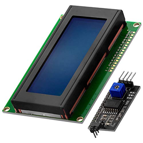 AZDelivery Modulo Pantalla LCD Display Azul HD44780 2004 con Interfaz I2C 20x4 caracteres compatible con Arduino con E-Book incluido!