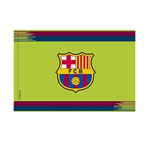 Bandera FC. Barcelona Fluor - Medidas 150 x 100 cm. - Polyester 100% - para Exterior e Interior