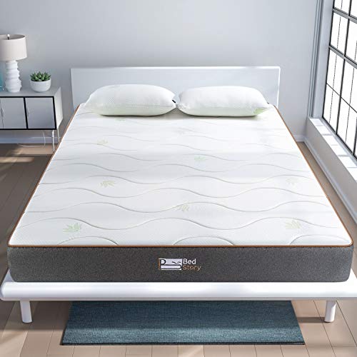 BedStory Colchon Viscoelastico Aloe Vera Colchones para Cama Hotel Viscoelastica Firmeza Media Anti-ácaros e Hipoalergénicos (135x190cm)