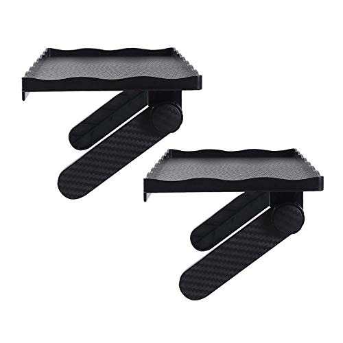 Besylo Estante Superior para TV,2pcs Pantalla Estante Superior,Estante de Pantalla Plegable, para Pantalla Plana para TV/Ordenador/Game Box/Control Remoto-33 * 12.5cm (Negro)