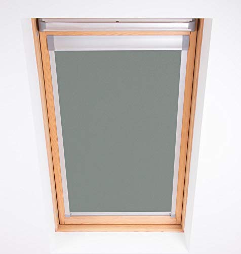 Bloc Skylight Estor 2 (55/98) para FAKRO Ventanas de Techo Blockout, Peltre