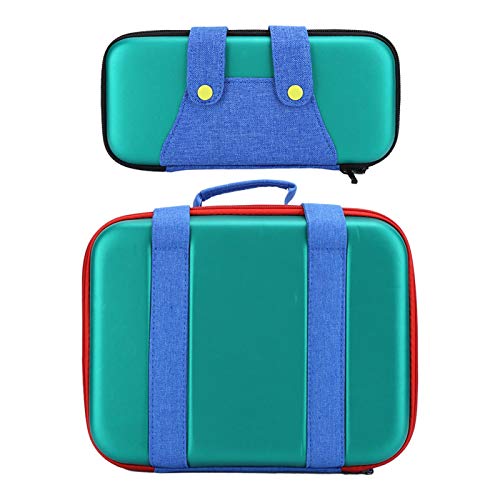 Bolsa de Almacenamiento para máquina de Juegos multifunción Rendimiento Estable Fácil de Llevar Bolsa de Almacenamiento para máquina de Juegos multifunción Máquina de(Green Blue)