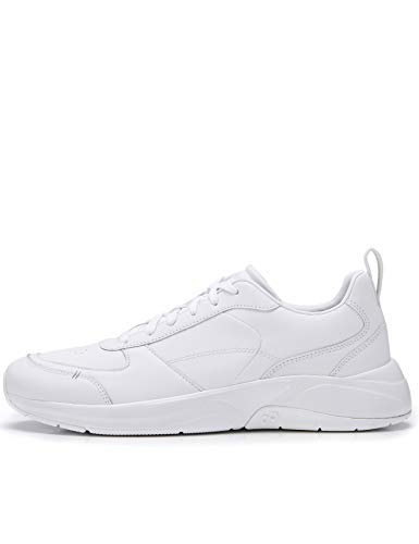 CARE OF by PUMA Zapatillas bajas informales en cuero para hombre, Blanco, 42 EU