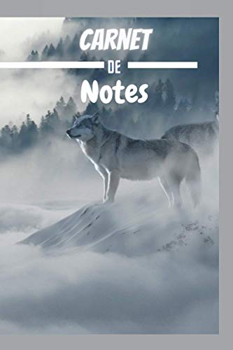 Carnet de Notes Alfa Editor: Cahier de notes loup/ 100 pages/ Format 6 x 9 pouces/ journal intime de loup/ cadeau parfait moins de 5euros