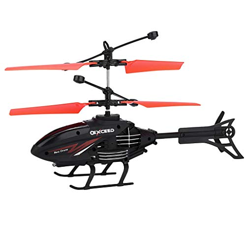 CMOM Helicóptero teledirigido helicóptero teledirigido helicóptero Mini Infraed Avión Intermitente Juguete Hobby Mini Helicóptero Avión Avión Juguete Regalo para Niños (Rojo)