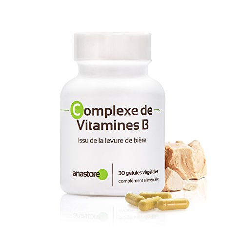 COMPLEJO DE VITAMINAS B * 500 mg / 30 cápsulas * cansancio, estrés, carencia de vitaminas B * Garantía de satisfacción o reembolso * Fabricado en Francia