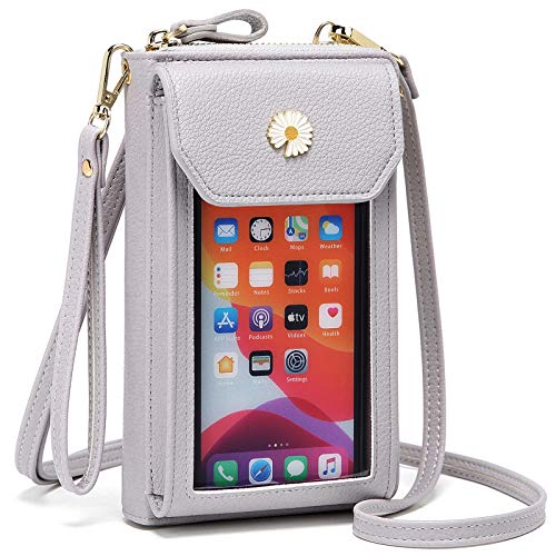 Cotwoco Crossbody Bolso para Teléfono Celular para Mujer-Bolso para Teléfono para Colgar, Bolso para Pantalla Táctil Bolso para Teléfono Celular para Teléfonos Celulares de Menos de 7 Pulgadas