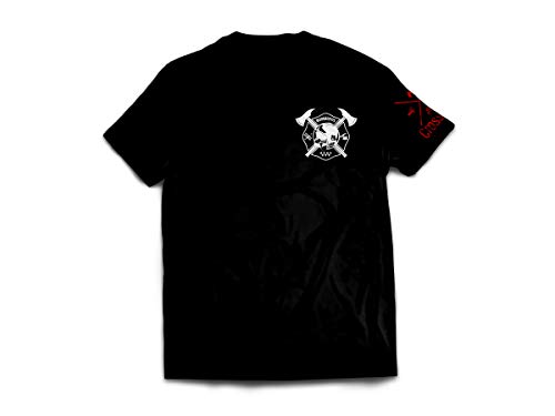 CrossFire Camiseta de Bombero de la Comunidad de Madrid de Hombre (Negro, S)