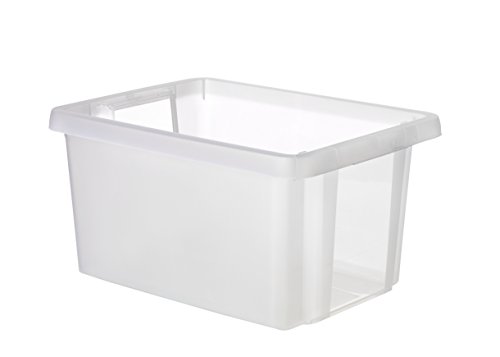 CURVER 00749-001-00 - Caja apilable de plástico Transparente línea Essentials de 39 x 29,5 x 20,3 cm. y Capacidad de 16 litros