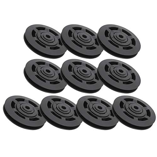 DAUERHAFT 10Pcs / Set 95MM Cojinete Polea Rueda Reemplazo Resistente al Desgaste, Accesorios necesarios para Equipos de Fitness