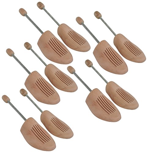 DELFA Juego de 5 pares horma de zapatas de madera con espiral, buena calidad y precio moderado (40/41)