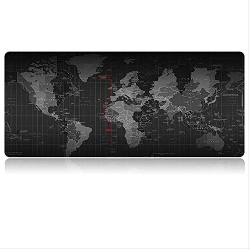 Dhsbd Mapa Del Mundo Almohadilla Para Mouse Almohadilla Para Mouse Engrosamiento Almohadilla Para Bloqueo De Bordes Impermeable 300X600X2Mm