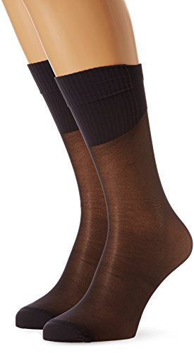 DIM KH absolu flex x 2 Medias, Mujer, Negro (Tamaño del fabricante:35/41)