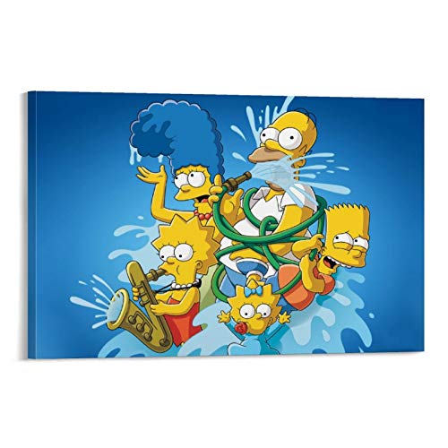 DRAGON VINES The Simpsons Family Comedy Humor Film Abe Homer Canvas Art Prints Homes Oficinas Garajes Tiendas 50 x 75 cm