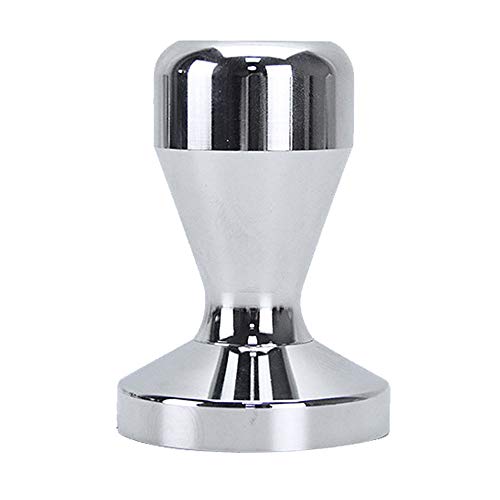 DXIA Tamper de Café de Acero Inoxidable, Café Tamper 51mm, Prensador Cafe, Espresso Café Prensa Herramienta Café, Tamper de Espresso Prensa de Grano de Café, Prensador para Café Base Plana