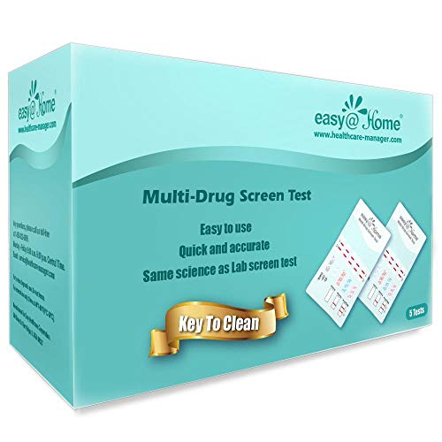 Easy@Home 5 x Pruebas de multidrogas para la detección de 6 drogas-Detecta Marihuana (THC), Anfetamina (AMP), Benzodiacepinas (BZO), Cocaína (COC), Opiáceos (OPI 2000), Metanfetamina- EDOAP-264