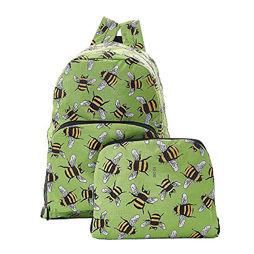 Eco Chic Bee Print - Mochila expandible con capacidad para 15 kg