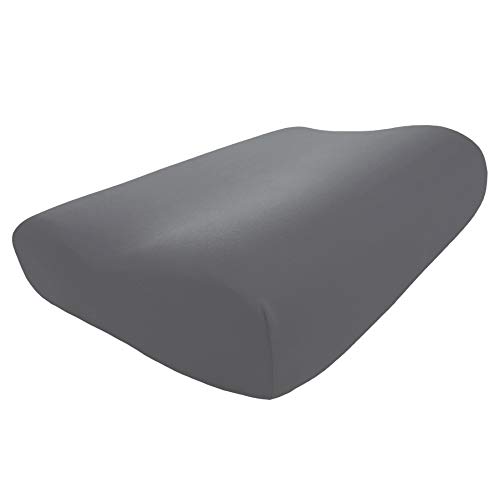 Edda Lux Tempur Original Queen - Funda para almohada (61 x 31 cm, 100% algodón), color gris