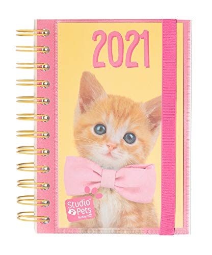 ERIK - Agenda anual 2021 Studio Pets Cat, Día página (11,4x16 cm)