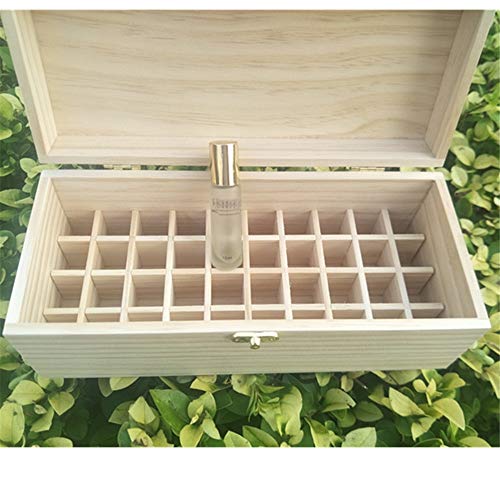 Esenciales Cajas de almacenamiento de petróleo 40 Ranura de madera caja de almacenamiento de aceites esenciales posee el 40 Aceites 10ml Botella de madera Aceites Esenciales Caja de almacenamiento