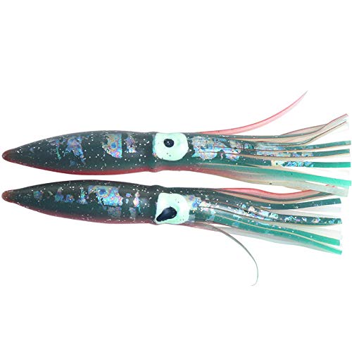 FEIYI Fishing & Hunting - Señuelo de pesca (2 unidades, 11 cm, 5 g), diseño de pulpo artificial suave