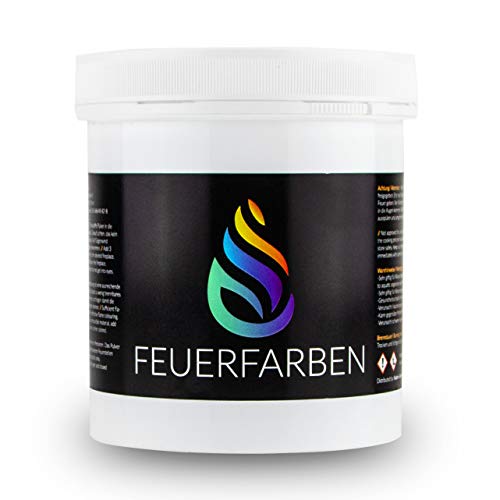 Feuerfarben Polvo para fuegos coloridos, 250 g, para fogatas, chimeneas, hornos, hogueras o eventos al aire libre