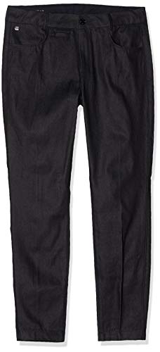 G-STAR RAW D-STAQ Mid Waist Skinny Ankle Chino Pantalones, Negro (Raw Denim 9286-001), 26W / 34L para Mujer