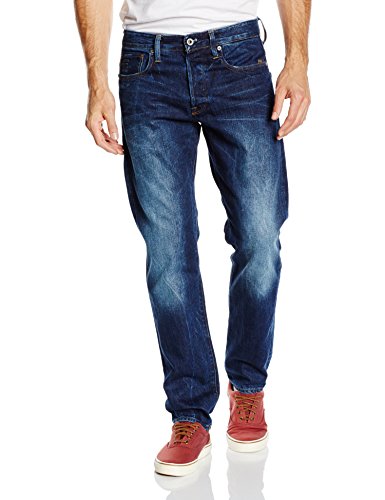 G-Star RAW Stean Tapered, Vaqueros para Hombre, Azul (Dk Aged 5689 89), W27/L34