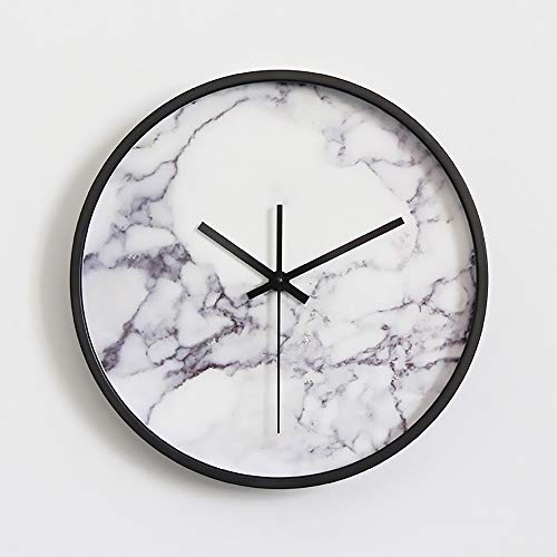 Gannon Front Sencillo Y Moderno Reloj De Pared Decorativo Reloj Mudo Sala De Estar Reloj De Cuarzo Dormitorio Sala De Estar Decoración Original Moda Reloj De Pared De Piedra