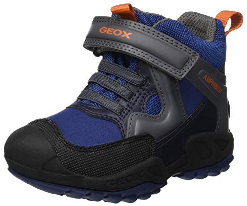 Geox J New Savage Boy B A, Zapatillas Niños, (Blue/Dk Grey C0002), 24 EU