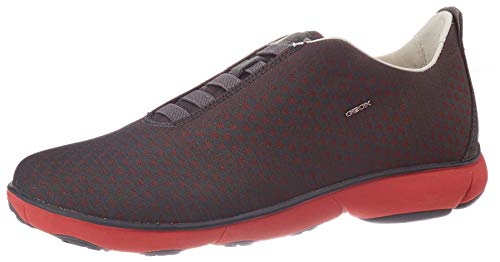 GEOX U NEBULA E ANTHRACITE/RED Men's Trainers Low-Top Trainers size 40(EU)