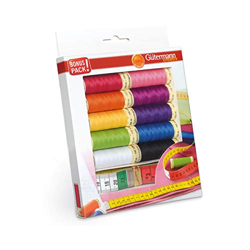 Gutermann Juego de hilos, multicolor, 100 m